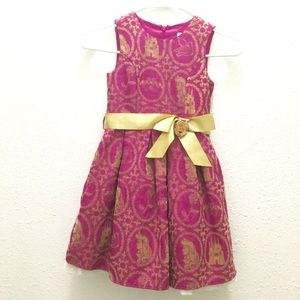 Disney Store Sleeping Beauty Magenta & Gold Dress!